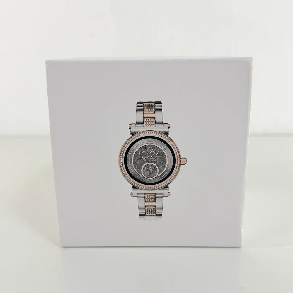 Michael Kors Access Sofie Pav Two-Tone Smartwatch Silver MKT5040 BATTERY ISSUE